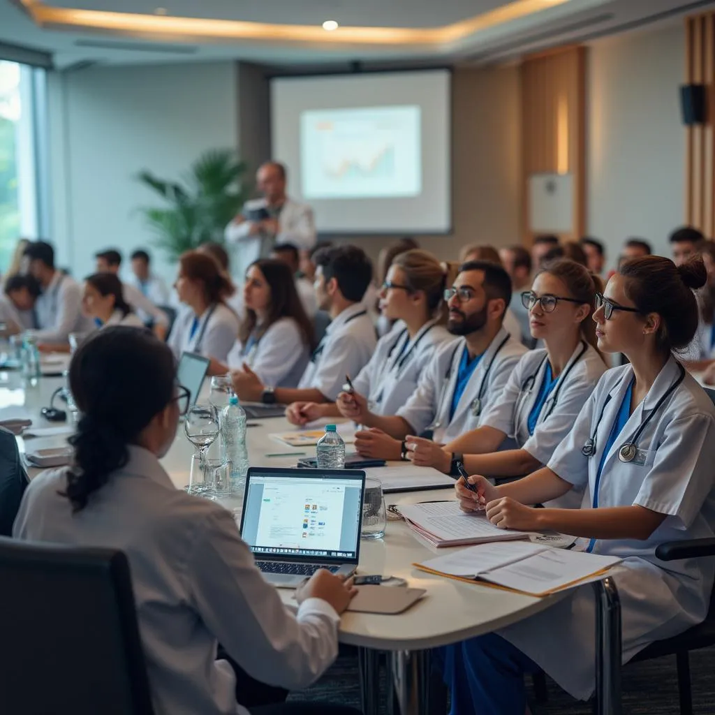 Corporate training event for healthcare providers